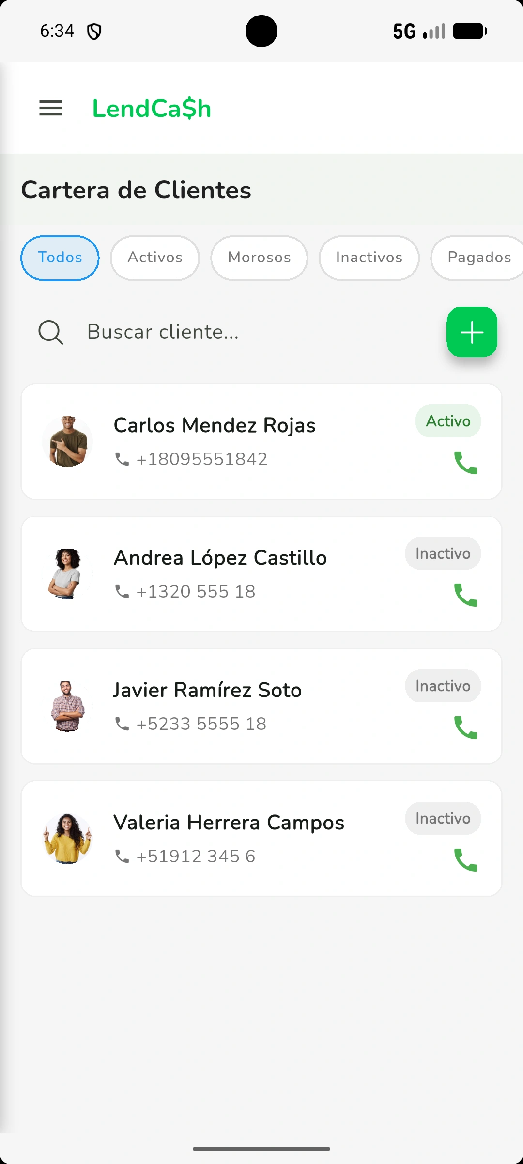 LendCash Cartera de Clientes